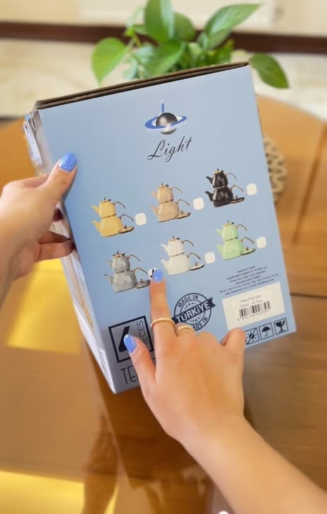 کتری و قوری لعابی ترک - برند Light